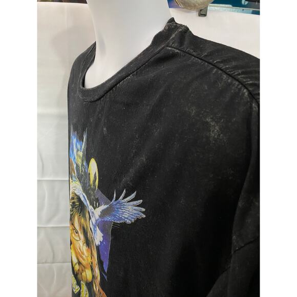 Harry Potter and the Sorcerer’s Stone Graphic T-Shirt Black Vintage Tee Medium - Picture 8 of 8